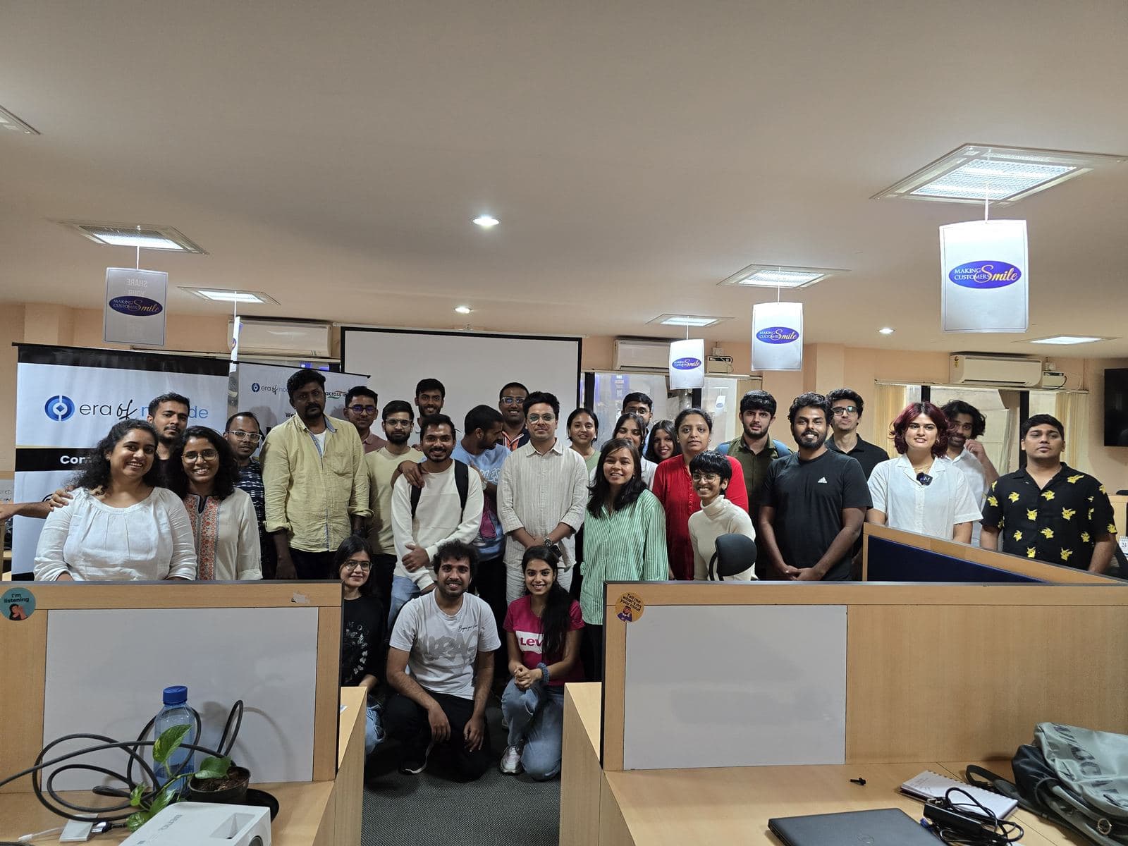Group photo of a Build with Adi cohort after an in-person AI workshop.